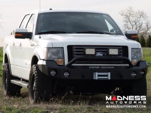 Ford F-150 Stealth Front Winch Bumper Pre-Runner Guard - Smittybilt XRC - Raw Steel WARN M12000